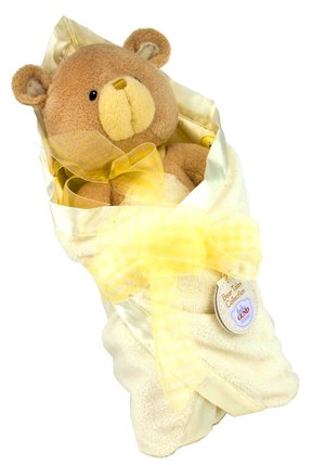 Bear with Yellow Blanket 16 inch plush