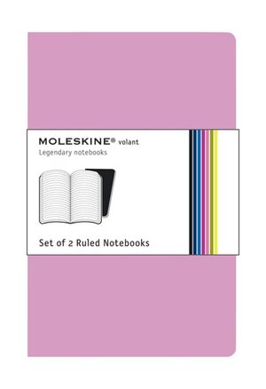 Moleskine Volant Extra Large Ruled Notebook, Pink/Magenta Set of 2