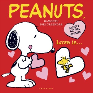2012 Peanuts Love Is Wall Calendar