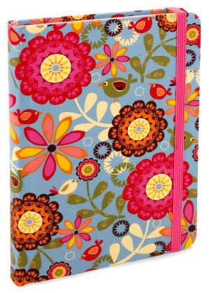 Blue Floral Recycled Lined Journal (5