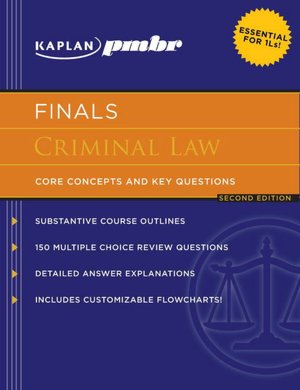 Kaplan PMBR FINALS: Criminal Law: Core Concepts and Key Questions