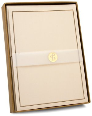 Stationery Black and Cream 30 Sheets