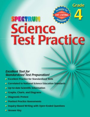 Spectrum Science Test Practice, Grade 4