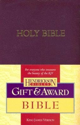KJV Gift & Award Bible: King James Version, Royal Purple Imitation Leather