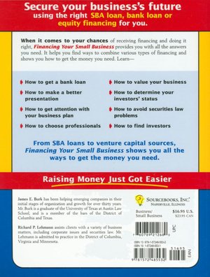 Financing Your Small Business: From SBA Loans & Credit Cards to Common Stock & Partnership Interests
