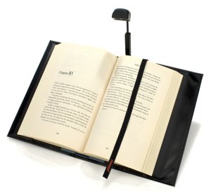 Large Black Book Light in a Book Cover
