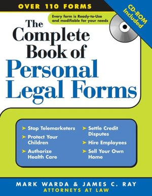 Complete Book of Personal Legal Forms with CD, 3E