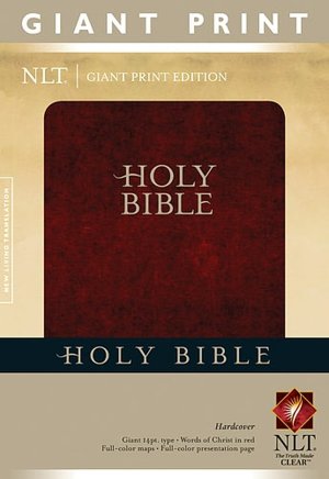 NLT Holy Bible, Giant Print Imitation Burgandy