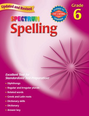 Spectrum Spelling: Grade 6