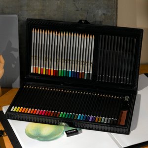 Artist's 78-Piece Pencil Set -- Black Vinyl Case