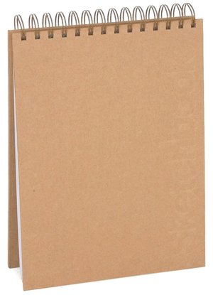 Kraft Embossed Top Spiral Sketchbook 10.25x7.25