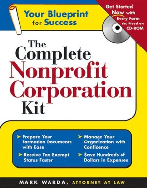 Complete Nonprofit Corporation Kit + CD