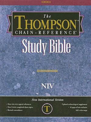 Thompson Chain-Reference Study Bible: New International Version (NIV), Black Imitation Leather, Thumb-Indexed