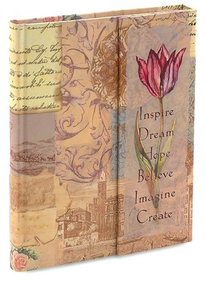 Inspire Dream Pink Magnetic Lined Journal 9x7