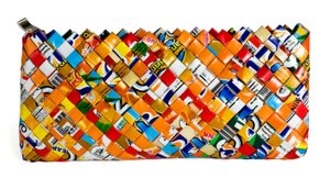 Recycled Juice Label Pencil Pouch Assorted Colors (9.75