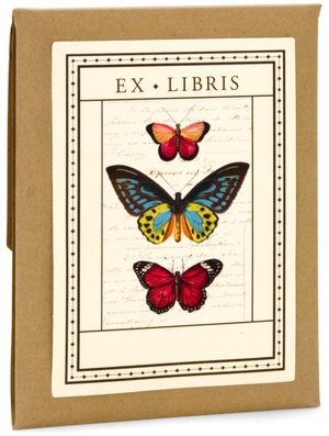 Vintage Butterflies Bookplates