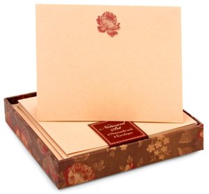 Ivory Vintage Rose Notecards set of 8