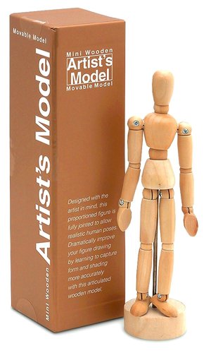 Mini Wooden Artist's Model- 6 inch