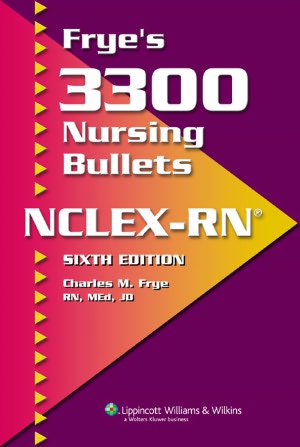Frye's 3300 Nursing Bullets for NCLEX-RN