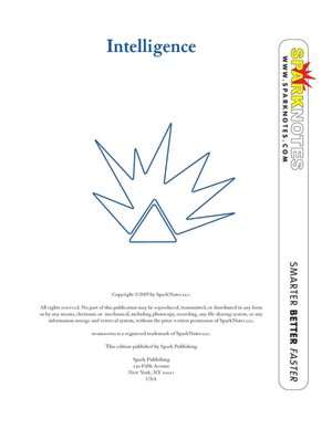 Intelligence (SparkNotes Psychology Guide Series)