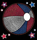 Bling Stickers-Patriotic Ball by Jolees: Product Image