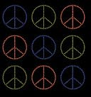 Bling Stickers-Peace Seals by Jolees: Product Image