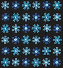 Bling Stickers-Blue Mini Flowers by Jolees: Product Image