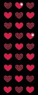 Bling Stickers-Mini Red Hearts by Jolees: Product Image