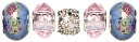 Trinkettes Glass & Metal Beads 5/Pkg-Pink Crystal by Cousin: Product Image