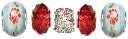 Trinkettes Glass & Metal Beads 5/Pkg-Red Crystal by Cousin: Product Image