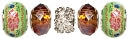 Trinkettes Glass & Metal Beads 5/Pkg-Topaz Crystal by Cousin: Product Image