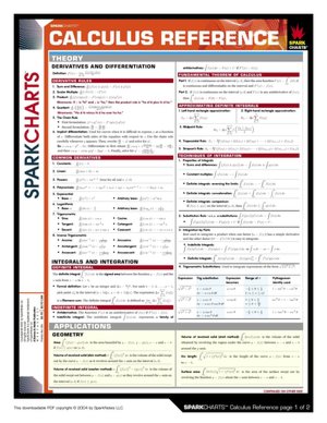 Calculus Reference (SparkCharts)