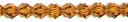 Crystazzi Crystal Beads 4mm Bicone 34/Pkg-Amber by Cousin: Product Image