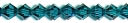 Crystazzi Crystal Beads 6mm Bicone 18/Pkg-Indigo by Cousin: Product Image