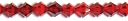Crystazzi Crystal Beads 6mm Bicone 18/Pkg-Dark Siam by Cousin: Product Image