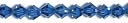 Crystazzi Crystal Beads 6mm Bicone 18/Pkg-Dark Sapphire by Cousin: Product Image
