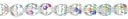 Crystazzi Crystal Beads 4mm Round 17/Pkg-Crystal Ab by Cousin: Product Image