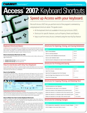 Access 2007 Keyboard Shortcuts (Quamut)