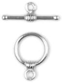 Bits & Pieces Small Round Toggle 8/Pkg-Silver by Cousin: Product Image