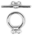 Bits & Pieces 2-Strand Round Toggle 6/Pkg-Silver by Cousin: Product Image