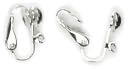 Bits & Pieces Clip On Earrings W/Loop 4/Pkg-Silver by Cousin: Product Image