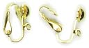 Bits & Pieces Clip On Earrings W/Loop 4/Pkg-Gold by Cousin: Product Image