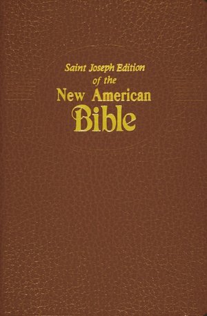 Saint Joseph Gift Bible, Meduim Size Print Edition: New American Bible (NABRE), brown imitation leather