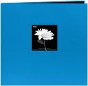 Book Cloth Cover Postbound Album With Window 12"X12"-Sky Blue by Pioneer: Product Image