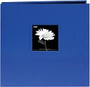 Book Cloth Cover Postbound Album With Window 12"X12"-Cobalt Blue by Pioneer: Product Image