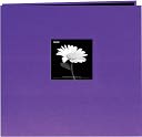 Book Cloth Cover Postbound Album With Window 12"X12"-Grape Purple by Pioneer: Product Image