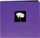 Book Cloth Cover Postbound Album With Window 8"X8"-Grape Purple by Pioneer: Product Image