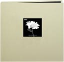Book Cloth Cover Postbound Album With Window 12"X12"-Biscott Beige by Pioneer: Product Image