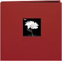 Book Cloth Cover Postbound Album With Window 8"X8"-Burgundy by Pioneer: Product Image