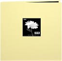 Book Cloth Cover Postbound Album With Window 8"X8"-Soft Yellow by Pioneer: Product Image